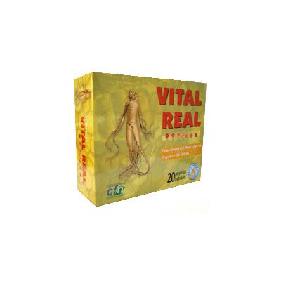 COMPLEMENTO ALIMENTICIO Vital Real 20 ampollas, combatir la pérdida de memoria y la fatiga física y mental.