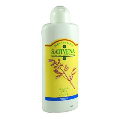 Gel avena SATIVENA  1.000ml,  jabón líquido de baño, que límpia y mantiene la salud de la piel. 
