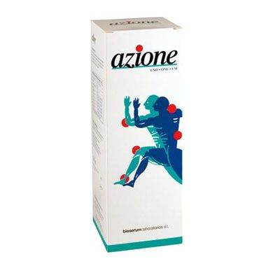 Jarabe AZIONE UNO 250ml, ayuda a normalizar el funcionamiento fisiológico de las articulaciones.