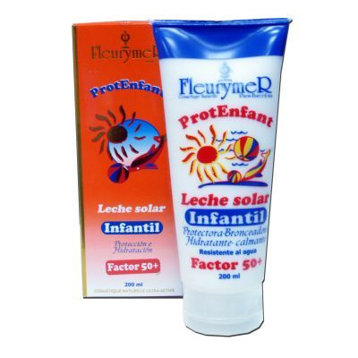 Bronceador Infantil F-50 PLUS 200ml, hidratante y calmante.