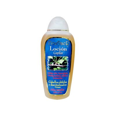 Loción capilar Ginkgo y Tepezco 200ml, para personas con cabellos debilitados.