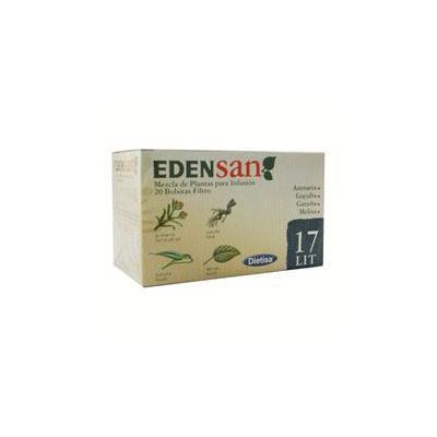 Mezcla de plantas para Infusión EDENSAN 17 LIT 20 bolsitas filtro, litiasis, orina y sistema urinario.