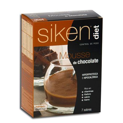 Mousse Chocolate SIKENDIET 7 Sobres, para dietas hiperproteicas y control de peso.