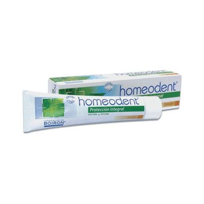 Pasta dentífrica HOMEODENT SABOR LIMÓN 75 ml, protección integral dientes y encías.
