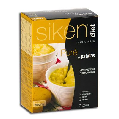 Puré de Patatas SIKENDIET 7 Sobres, para dietas hiperproteicas y control de peso.