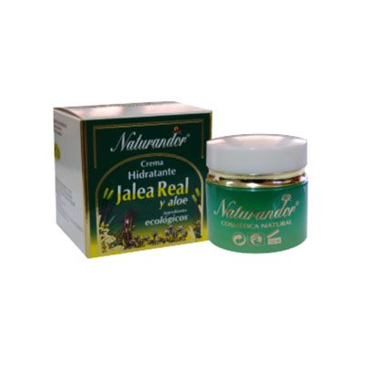 Crema Jalea y Aloe Naturandor Eco Hidratante 50ml, favorece la cicatrización y regeneración de la piel.