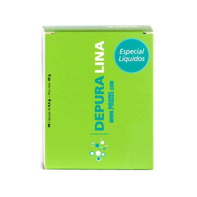 DEPURALINA Especial Líquidos verde 90 cap, depurativo, sistema digestivo y estreñimiento.