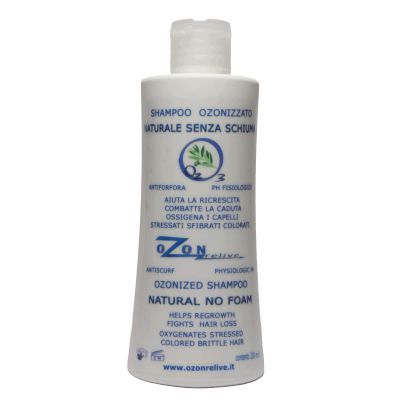 Champú OZONRELIVE O3, reestructuración del pelo y normalización del cuero cabelludo.