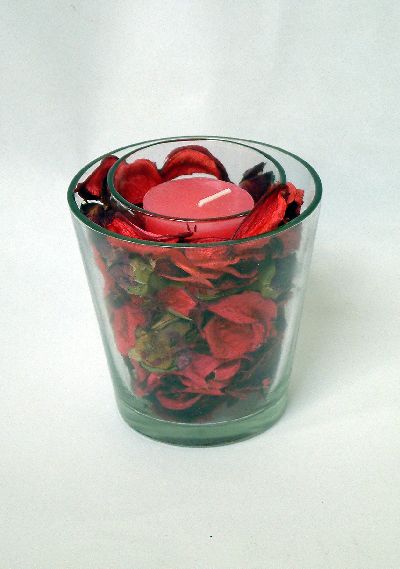 Vela vaso Rosas 