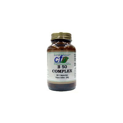 VITAMINA B 50 Complex 60 cap, ayudan al cuerpo a producir energía y aliviar la fatiga.