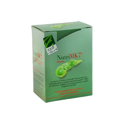 Vitamina K2 y D3 NUTRIMK 7 60perlas, favorece la fijación del calcio a los huesos.