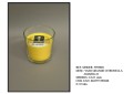 Vela Vaso Grande Citronella AntiMosquitos Amarillo 12 x 11 cm