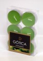 Vela Tealight x 6 uds Manzana 